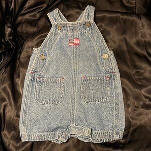 Overalls with Flag Patch